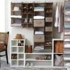 Household Essentials Narrow Closet Organizer Drawers 2 Pack, Luxe Breathable Poly Linen, Convenient Front Handle, Perfect for Hanging Closet Organizers(Latte)
