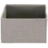 Household Essentials Narrow Closet Organizer Drawers 2 Pack, Luxe Breathable Poly Linen, Convenient Front Handle, Perfect for Hanging Closet Organizers(Silver)