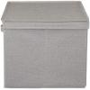 Household Essentials, Silver Wide KD Storage Lid Box