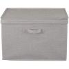 Household Essentials, Silver Wide KD Storage Lid Box