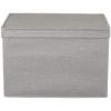 Household Essentials, Silver Wide KD Storage Lid Box