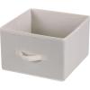 Household Essentials 311306 Set of 2 Drawers for Hanging Shelf Closet Organizers | Natural Canvas Fabric Bin with Handle