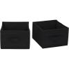 Household Essentials Black Wide Closet Organizer Drawers