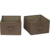 Household Essentials Latte Wide Closet Organizer Drawers(Latte)