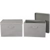 Household Essentials, Silver Wide KD Storage Lid Box