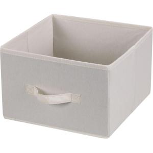 Household Essentials 311306 Set of 2 Drawers for Hanging Shelf Closet Organizers | Natural Canvas Fabric Bin with Handle