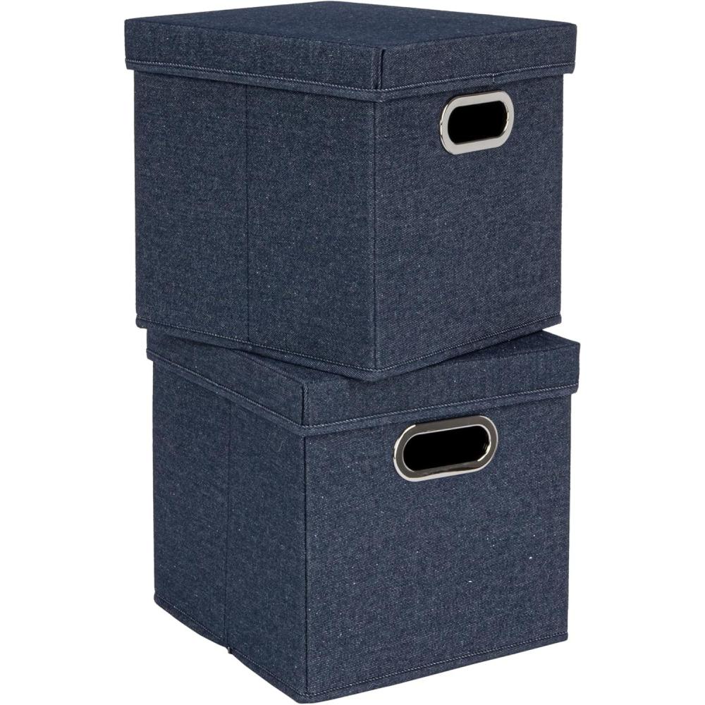 image:imageHousehold Essentials Cube Set with Lids Pink 2PackDenim