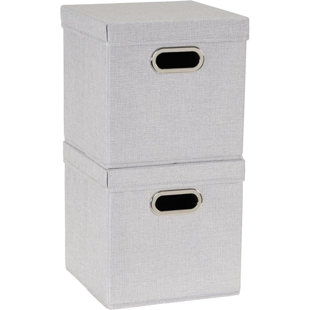 image:imageHousehold Essentials Cube Set with Lids Pink 2PackGrey