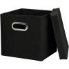 Household Essentials Cube Set with Lids, Pink, 2-Pack(Black)