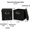Household Essentials Cube Set with Lids, Pink, 2-Pack(Black)