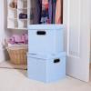 Household Essentials Cube Set with Lids, Pink, 2-Pack(Blue)