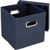 Household Essentials Cube Set with Lids, Pink, 2-Pack(Denim)