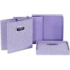 Household Essentials Cube Set with Lids, Pink, 2-Pack(Purple)
