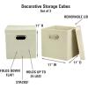 Household Essentials Cube Set with Lids, Pink, 2-Pack(White)