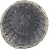 Household Essentials Small Wicker Waste Basket | Gray Wash, Grey(Grey)
