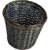 Household Essentials Small Wicker Waste Basket | Gray Wash, Grey(Brown)