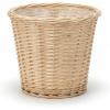 Household Essentials Small Wicker Waste Basket | Gray Wash, Grey(Natural)
