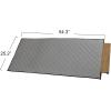 Household Essentials Quilted Table Leaf Storage Bag, Heavy-Duty Poly-Cotton Canvas, Interior Storage Pocket, Zippered, Lightweight, Protective, Spacious, Gray with Charcoal Trim(Grey)