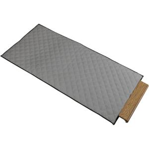 Household Essentials Quilted Table Leaf Storage Bag, Heavy-Duty Poly-Cotton Canvas, Interior Storage Pocket, Zippered, Lightweight, Protective, Spacious, Gray with Charcoal Trim(Grey)