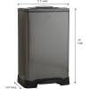 Household Essentials Trash Krusher Manual Trash Compactor, 40 L, Stainless Steel(50 Liter)