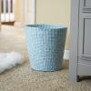 Household Essentials White Paper Rope Waste Basket Trash Bin for Bathroom, Bedroom, Office ML-7192(Blue)