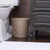Household Essentials White Paper Rope Waste Basket Trash Bin for Bathroom, Bedroom, Office ML-7192(Natural Cattail)