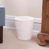 Household Essentials White Paper Rope Waste Basket Trash Bin for Bathroom, Bedroom, Office ML-7192(White)