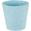 Household Essentials White Paper Rope Waste Basket Trash Bin for Bathroom, Bedroom, Office ML-7192(Blue)
