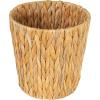 Household Essentials White Paper Rope Waste Basket Trash Bin for Bathroom, Bedroom, Office ML-7192(Natural Hyacinth)