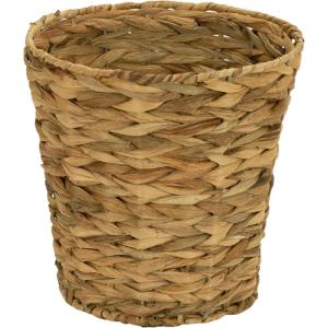 Household Essentials White Paper Rope Waste Basket Trash Bin for Bathroom, Bedroom, Office ML-7192(Stained Hyacinth)