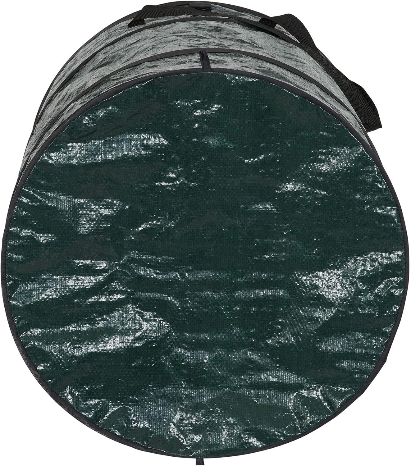 image:imageHousehold Essentials Pop Up Hamper Pop Up Camping Trash Can Great for Outdoor or Indoor Use Portable and Collapsible with Zippered Top Green30 Gallon