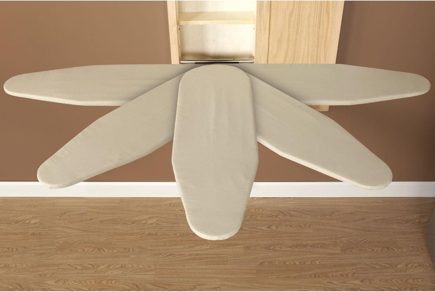 image:imageHousehold Essentials Stowaway inWall Ironing Board Finish WhiteOak