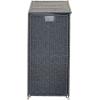 Household Essentials 3 Compartment Laundry Sorter, Wicker Laundry Sorter(Grey)