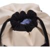 Household Essentials Backpack Duffel Laundry Bag, Cream & Black