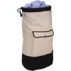 Household Essentials Backpack Duffel Laundry Bag, Cream & Black