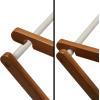 Household Essentials Bamboo Folding Clothes Drying Rack | White Finish, 11 Dowels & Flat Drying Shelf | Eco-Friendly, Collapsible Laundry Rack for Dorms, Apartments & Small Spaces | Fully Assembled(Free Standing)