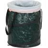 Household Essentials Pop Up Hamper, Pop Up Camping Trash Can, Great for Outdoor or Indoor Use, Portable and Collapsible with Zippered Top, Green(13 Gallon)
