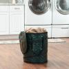 Household Essentials Pop Up Hamper, Pop Up Camping Trash Can, Great for Outdoor or Indoor Use, Portable and Collapsible with Zippered Top, Green(13 Gallon)