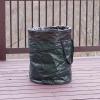 Household Essentials Pop Up Hamper, Pop Up Camping Trash Can, Great for Outdoor or Indoor Use, Portable and Collapsible with Zippered Top, Green(30 Gallon)