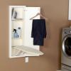 Household Essentials Stowaway in-Wall Ironing Board Finish: White(White)