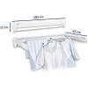 Leifheit 83100 Wall Dryer Telefix 100, White(8 1 m)