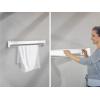 Leifheit Wall Dryer Telegant 36 Protect Plus, Space Saving Wall Mounted Clothes Drying Rack with 3.6 m Drying Length, Hidden Folding Design, 5 Rustproof Rails and 60 cm Aluminum Towel Bar(72 x 37 cm)