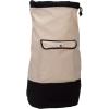 Household Essentials Backpack Duffel Laundry Bag, Cream & Black