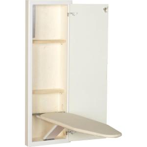 Household Essentials Stowaway in-Wall Ironing Board Finish: White(White)