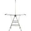 Household Essentials Multi Tier Stainless Steel Laundry Drying Rack with T Bar and Two Side Wings, Silver