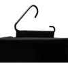 Household Essentials 4 Pocket Wide Organizer with Hangbar, Black