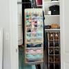 Household Essentials Lingerie Hanging Organizer, 37 Poly-Cotton Blend Fabric Pockets, 24 Small, 9 Medium and 4 Large, Great for Rod or Wire Closets, Natural