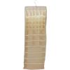 Household Essentials Lingerie Hanging Organizer, 37 Poly-Cotton Blend Fabric Pockets, 24 Small, 9 Medium and 4 Large, Great for Rod or Wire Closets, Natural