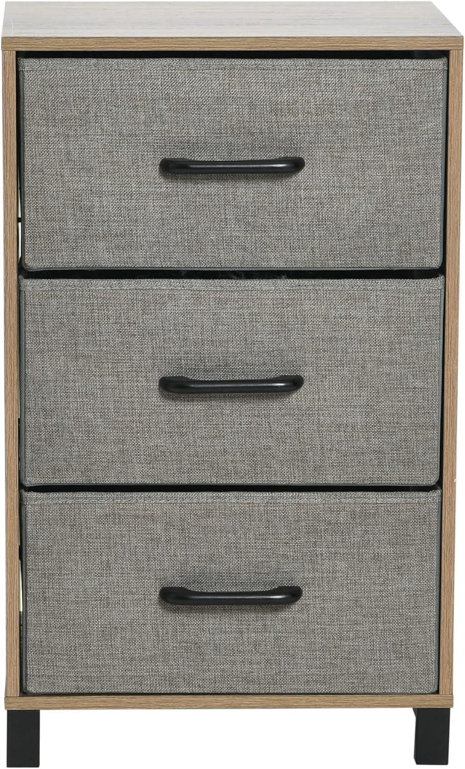 image:imageHousehold Essentials 80141 Wooden 4 Drawer Dresser Storage Night Stand MahoganeyWalnutAshwood