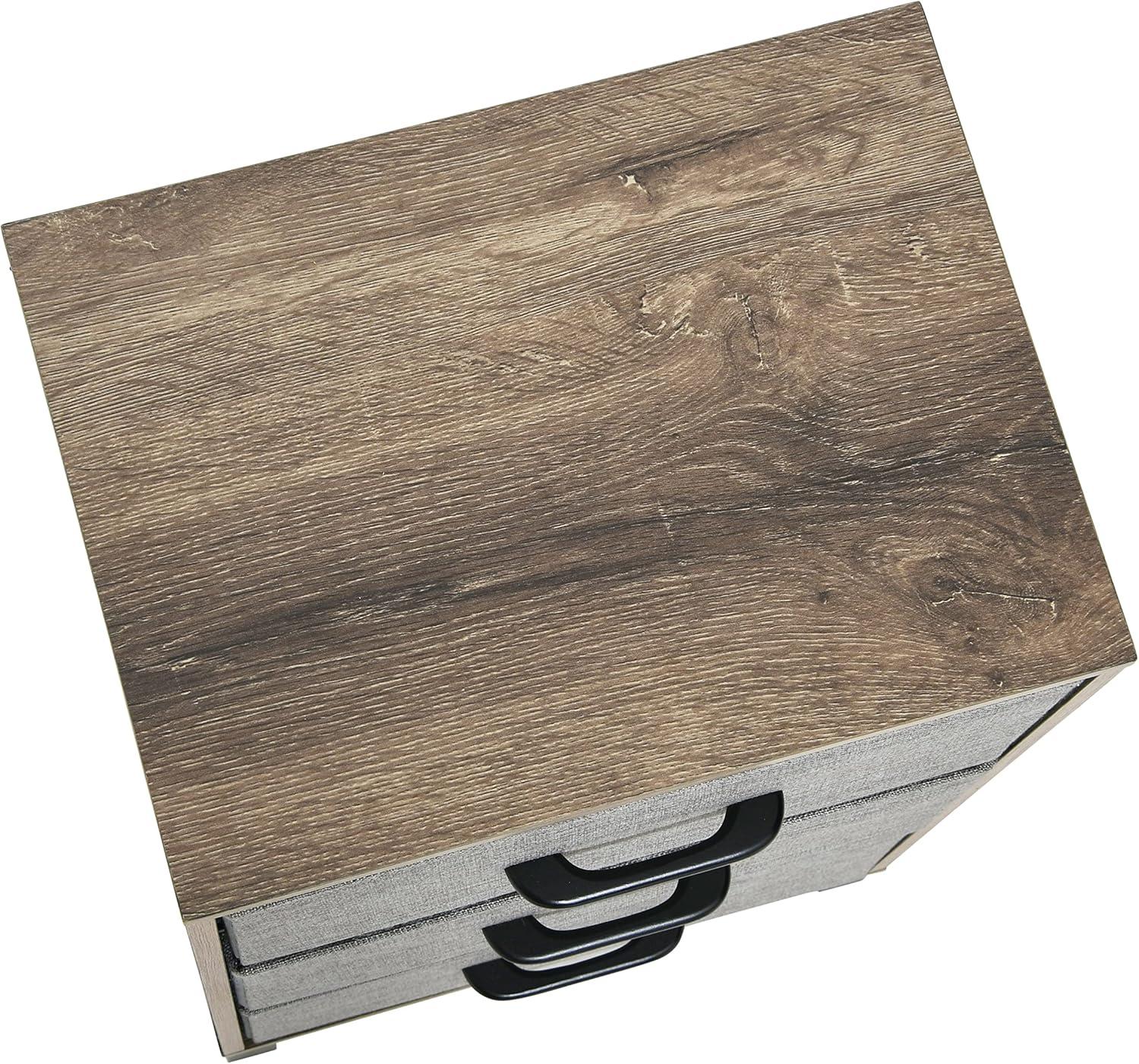 image:imageHousehold Essentials 80141 Wooden 4 Drawer Dresser Storage Night Stand MahoganeyWalnutAshwood